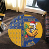 West Coast Eagles Round Rug Christmas Magic Knit Style Winter Glow West Coast Eagles Round Rug Christmas Magic Knit Style Winter Glow