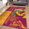 Brisbane Lions Area Rug Christmas Magic Knit Style Winter Glow