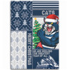 Geelong Cats Area Rug Christmas Magic Knit Style Winter Glow