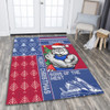 Western Bulldogs Area Rug Christmas Magic Knit Style Winter Glow