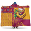 Brisbane Lions Hooded Blanket Christmas Magic Knit Style Winter Glow Brisbane Lions Hooded Blanket Christmas Magic Knit Style Winter Glow