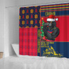 Adelaide Crows Shower Curtain Christmas Magic Knit Style Winter Glow