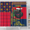 Adelaide Crows Shower Curtain Christmas Magic Knit Style Winter Glow