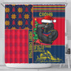 Adelaide Crows Shower Curtain Christmas Magic Knit Style Winter Glow