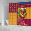 Brisbane Lions Shower Curtain Christmas Magic Knit Style Winter Glow Brisbane Lions Shower Curtain Christmas Magic Knit Style Winter Glow