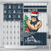 Carlton Shower Curtain Christmas Magic Knit Style Winter Glow Carlton Shower Curtain Christmas Magic Knit Style Winter Glow
