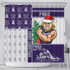 Fremantle Shower Curtain Christmas Magic Knit Style Winter Glow Fremantle Shower Curtain Christmas Magic Knit Style Winter Glow