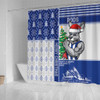 North Melbourne Shower Curtain Christmas Magic Knit Style Winter Glow North Melbourne Shower Curtain Christmas Magic Knit Style Winter Glow