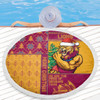 Brisbane Lions Beach Blanket Christmas Magic Knit Style Winter Glow