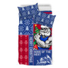 Western Bulldogs Bedding Set Christmas Magic Knit Style Winter Glow