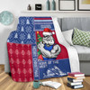 Western Bulldogs Blanket Christmas Magic Knit Style Winter Glow Western Bulldogs Blanket Christmas Magic Knit Style Winter Glow