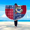 Western Bulldogs Beach Blanket Christmas Magic Knit Style Winter Glow