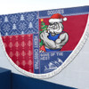 Western Bulldogs Beach Blanket Christmas Magic Knit Style Winter Glow