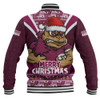 Queensland Maroons Baseball Jacket Merry Christmas Festive Spirit Edition