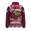 Queensland Maroons Padded Jacket Merry Christmas Festive Spirit Edition
