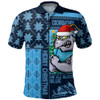 New South Wales Blues Polo Shirt Winter Knit Magic Holiday Spirit