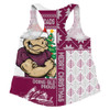 Queensland Maroons Women Racerback Singlet Winter Knit Magic Holiday Spirit