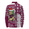 Queensland Maroons Long Sleeve Polo Shirt Winter Knit Magic Holiday Spirit