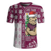Queensland Maroons Rugby Jersey Winter Knit Magic Holiday Spirit
