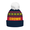 Adelaide Crows Bobble Beanie Hat Festive Season Merry Christmas Game Day