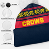 Adelaide Crows Bobble Beanie Hat Festive Season Merry Christmas Game Day