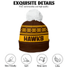 Hawthorn Bobble Beanie Hat Festive Season Merry Christmas Game Day