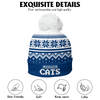 Geelong Cats Bobble Beanie Hat Merry Christmas Knit Edition For United Fans