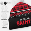 St Kilda Bobble Beanie Hat Merry Christmas Knit Edition For United Fans