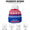 Western Bulldogs Bobble Beanie Hat Merry Christmas Knit Edition For United Fans