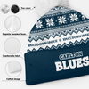 Carlton Bobble Beanie Hat Merry Christmas United Fans Festive Knit Style