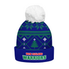 New Zealand Warriors Bobble Beanie Hat Merry Christmas Game Ready Team Knit Edition