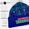 New Zealand Warriors Bobble Beanie Hat Merry Christmas Game Ready Team Knit Edition