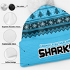 Cronulla-Sutherland Sharks Bobble Beanie Hat Merry Christmas Heritage Team Spirit Knit Edition