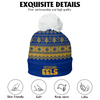 Parramatta Eels Bobble Beanie Hat Merry Christmas Heritage Team Spirit Knit Edition
