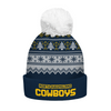 North Queensland Cowboys Bobble Beanie Hat Merry Christmas Heritage Team Spirit Knit Edition