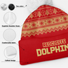 Redcliffe Dolphins Bobble Beanie Hat Merry Christmas Heritage Team Spirit Knit Edition