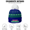 New Zealand Warriors Bobble Beanie Hat Merry Christmas Heritage Team Spirit Knit Edition