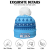 New South Wales Blues Bobble Beanie Hat Merry Christmas Heritage Team Spirit Knit Edition