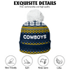 North Queensland Cowboys Bobble Beanie Hat Merry Christmas Urban Fans Knit Style Edition