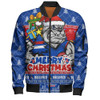 Western Bulldogs Bomber Jacket Festive Holiday Merry Christmas Vibe