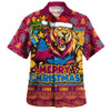 Brisbane Lions Hawaiian Shirt Festive Holiday Merry Christmas Vibe