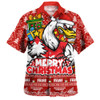 Sydney Swans Hawaiian Shirt Festive Holiday Merry Christmas Vibe
