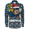 Carlton Long Sleeve Shirt Festive Holiday Merry Christmas Vibe