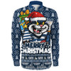 Geelong Cats Long Sleeve Shirt Festive Holiday Merry Christmas Vibe