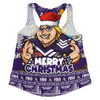 Fremantle Women Racerback Singlet Festive Holiday Merry Christmas Vibe