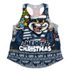 Geelong Cats Women Racerback Singlet Festive Holiday Merry Christmas Vibe