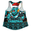 Port Adelaide Women Racerback Singlet Festive Holiday Merry Christmas Vibe