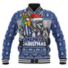 North Melbourne Baseball Jacket Festive Holiday Merry Christmas Vibe