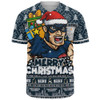 Carlton Baseball Shirt Festive Holiday Merry Christmas Vibe