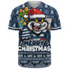 Geelong Cats Baseball Shirt Festive Holiday Merry Christmas Vibe